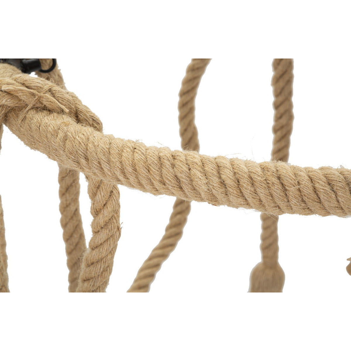 Lampada a Sospensione MF75, Marrone, Corda, 64x64x90 cm, Seven Design