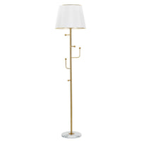 Lampada da Terra MF191, Oro, Metallo, 41x41x173 cm, Seven Design