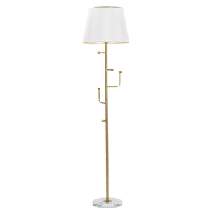 Lampada da Terra MF191, Oro, Metallo, 41x41x173 cm, Seven Design