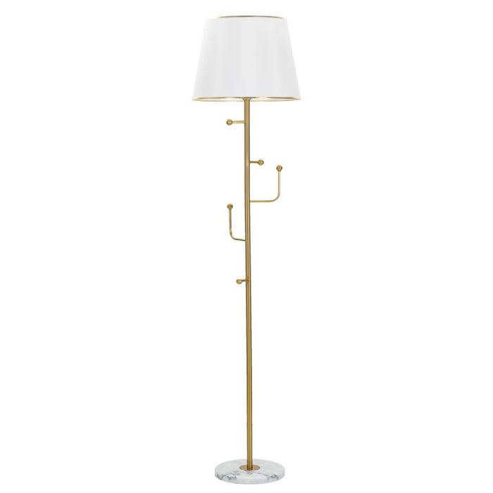 Lampada da Terra MF191, Oro, Metallo, 41x41x173 cm, Seven Design