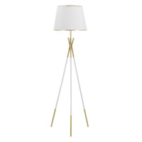 Lampada da Terra MF197, Bianco, Metallo, 61x61x154 cm, Seven Design