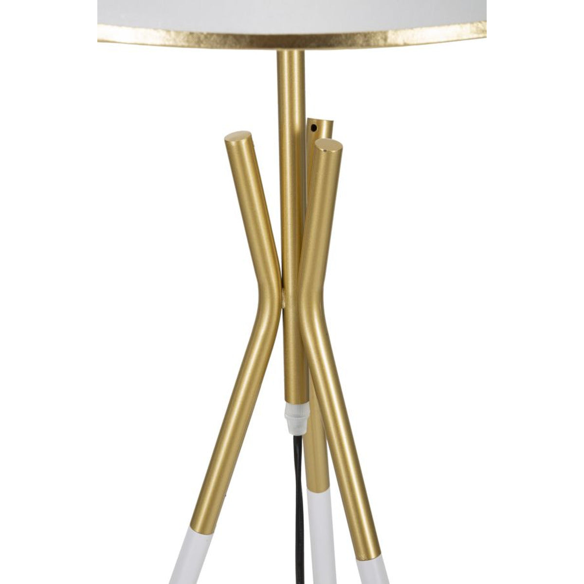 Lampada da Terra MF197, Bianco, Metallo, 61x61x154 cm, Seven Design