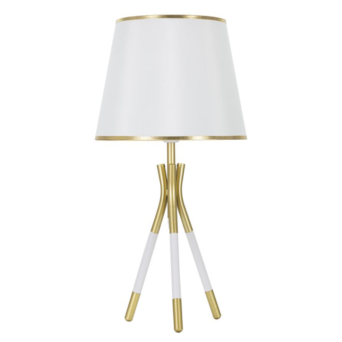 Lampada da Tavolo MF142, Bianco, Metallo, 28x28x57 cm, Seven Design