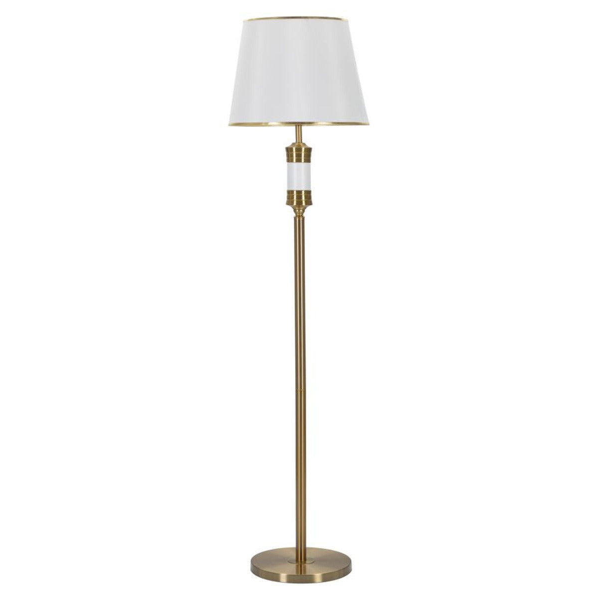 Lampada da Terra MF194, Bianco, Metallo, 41x41x160 cm, Seven Design