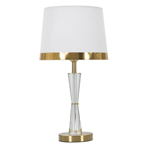 Lampada da Tavolo MF158, Bianco, Metallo, 30x30x56 cm, Seven Design
