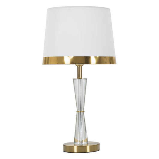 Lampada da Tavolo MF158, Bianco, Metallo, 30x30x56 cm, Seven Design
