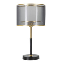 Lampada da Tavolo MF146, Nero, Metallo, 25x25x48 cm, Seven Design