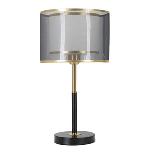 Lampada da Tavolo MF146, Nero, Metallo, 25x25x48 cm, Seven Design