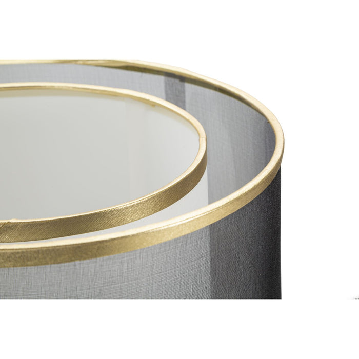 Lampada da Tavolo MF146, Nero, Metallo, 25x25x48 cm, Seven Design