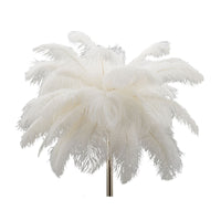 Lampada da Terra Piume 9, Bianco, Metallo, 55x55x160 cm, Seven Design