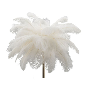 Lampada da Terra Piume 9, Bianco, Metallo, 55x55x160 cm, Seven Design