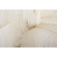 Lampada da Tavolo Piume 1, Bianco, Metallo, 40x40x55 cm, Seven Design