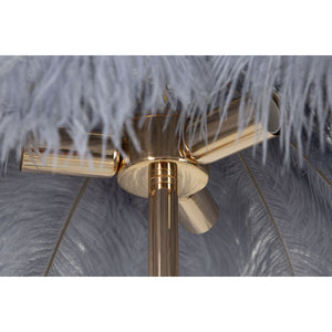 Lampada da Terra Piume 8, Grigio, Metallo, 55x55x160 cm, Seven Design