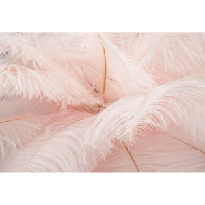 Lampada da Tavolo Piume 2, Rosa, Metallo, 40x40x55 cm, Seven Design