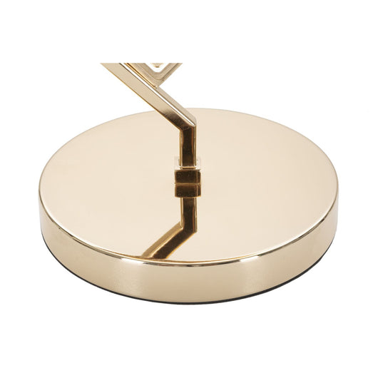 Lampada da Tavolo MF144, Oro, Metallo, 30x30x56 cm, Seven Design