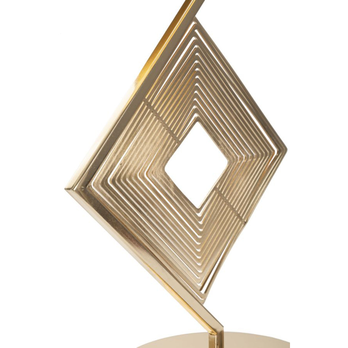 Lampada da Tavolo MF144, Oro, Metallo, 30x30x56 cm, Seven Design