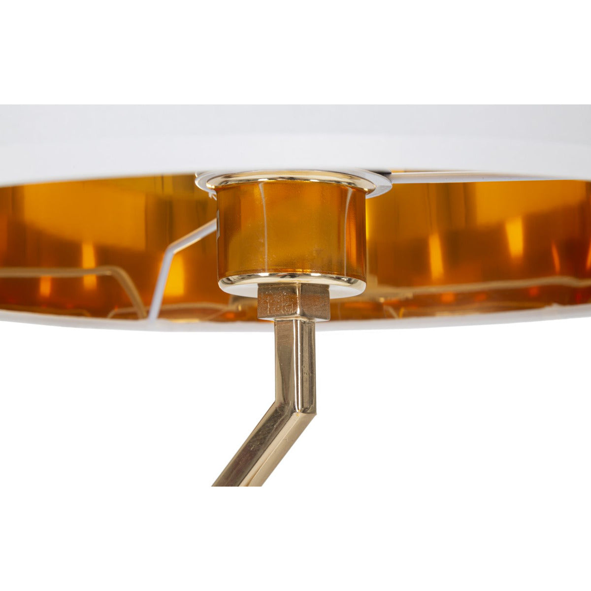 Lampada da Tavolo MF144, Oro, Metallo, 30x30x56 cm, Seven Design