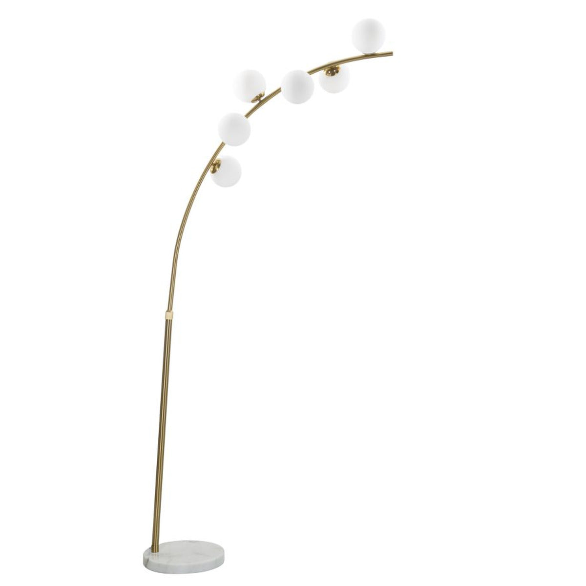 Lampada da Terra MF208, Oro, Metallo, 130x45x220 cm, Seven Design