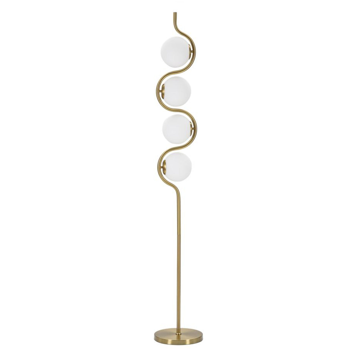 Lampada da Terra MF203, Oro, Metallo, 25x25x165 cm, Seven Design