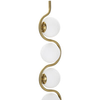 Lampada da Terra MF203, Oro, Metallo, 25x25x165 cm, Seven Design