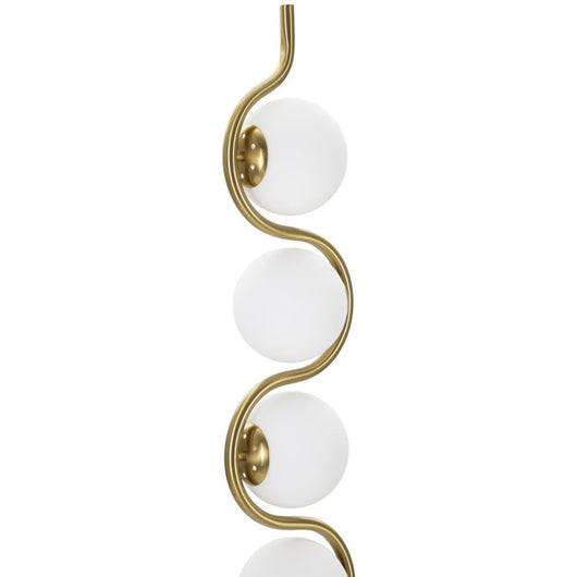 Lampada da Terra MF203, Oro, Metallo, 25x25x165 cm, Seven Design