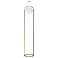 Lampada da Terra MF206, Bianco, Metallo, 28x28x168 cm, Seven Design