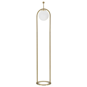 Lampada da Terra MF206, Bianco, Metallo, 28x28x168 cm, Seven Design