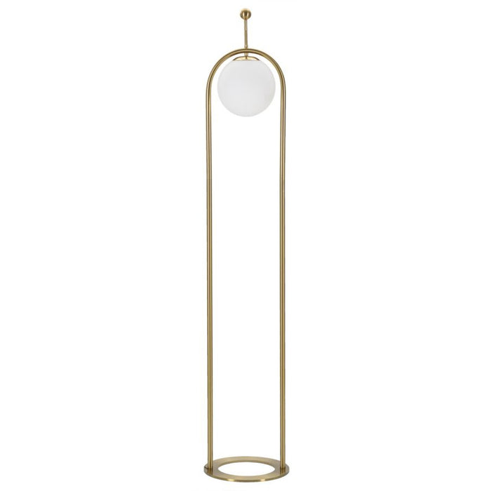 Lampada da Terra MF206, Bianco, Metallo, 28x28x168 cm, Seven Design