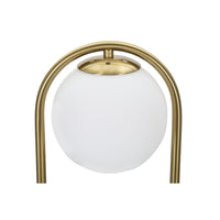 Lampada da Tavolo MF148, Oro, Metallo, 21x21x47 cm, Seven Design