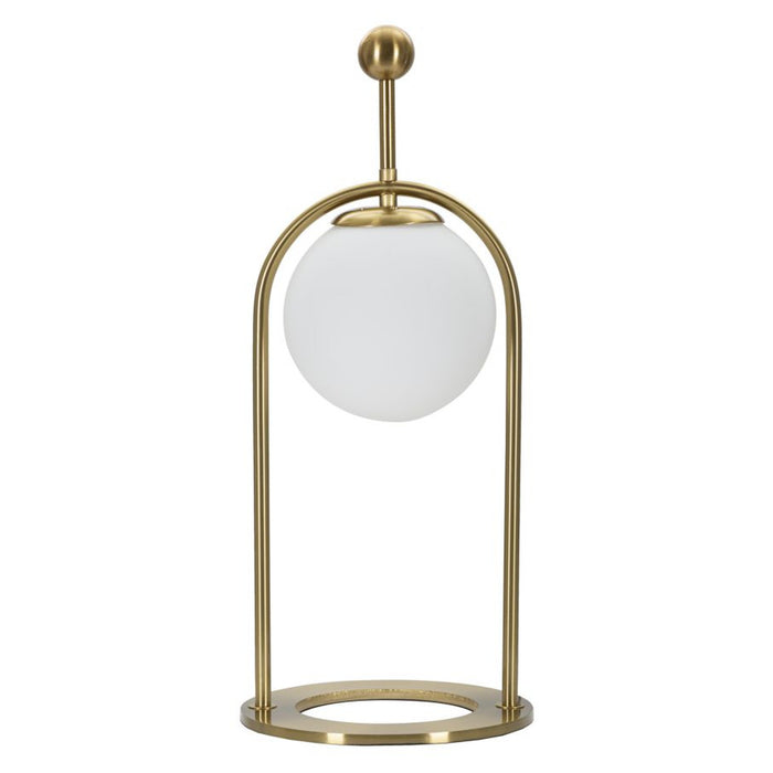 Lampada da Tavolo MF149, Oro, Metallo, 21x21x50 cm, Seven Design