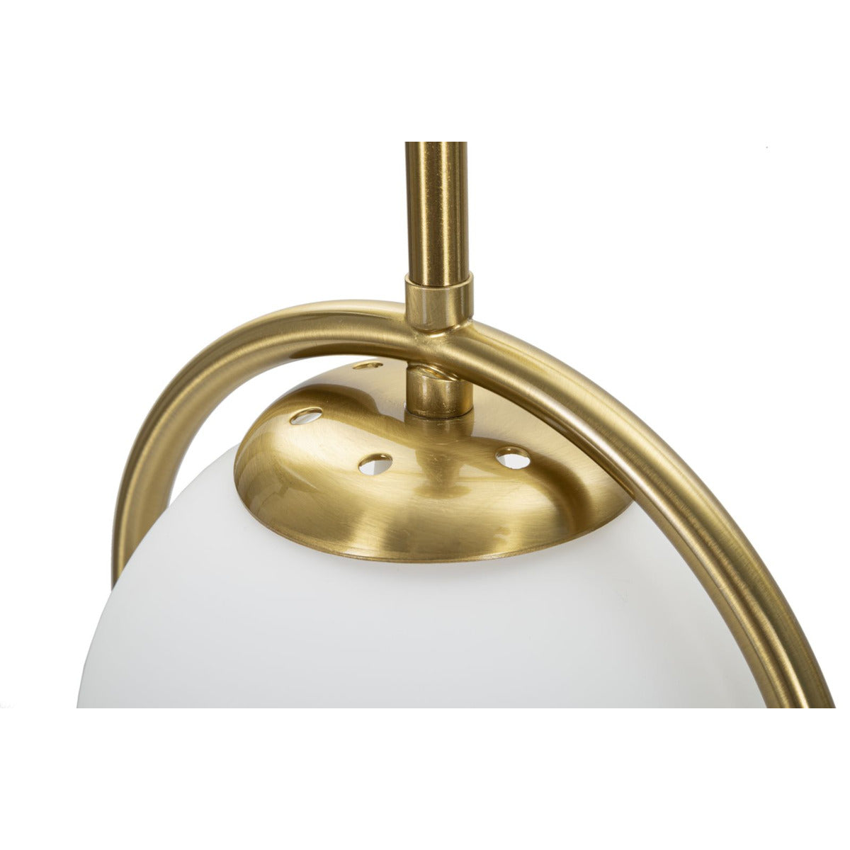 Lampada da Tavolo MF149, Oro, Metallo, 21x21x50 cm, Seven Design