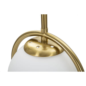 Lampada da Tavolo MF149, Oro, Metallo, 21x21x50 cm, Seven Design