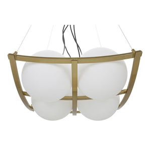 Lampada a Sospensione MF79, Bianco, Metallo, 45x45x20 cm, Seven Design