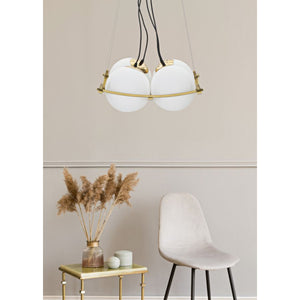 Lampada a Sospensione MF79, Bianco, Metallo, 45x45x20 cm, Seven Design