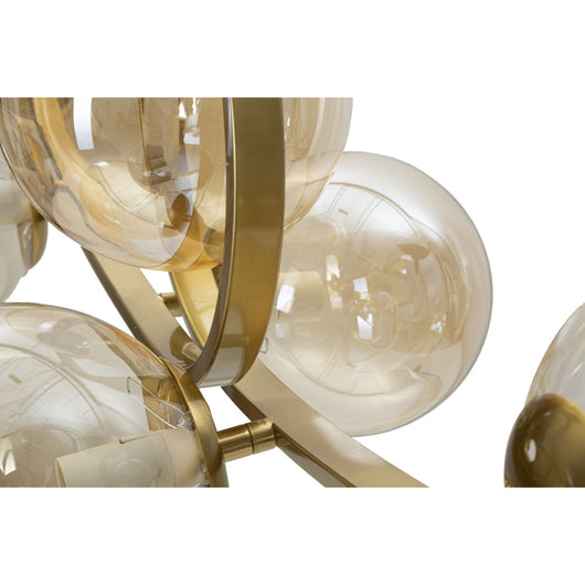 Lampada a Sospensione MF82, Oro, Metallo, 115x36x30 cm, Seven Design