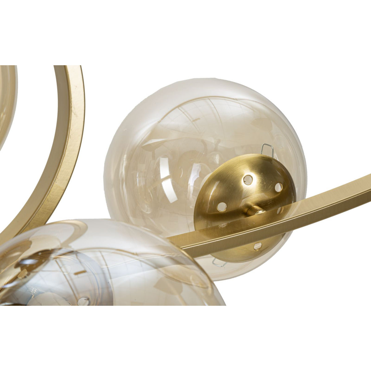 Lampada a Sospensione MF82, Oro, Metallo, 115x36x30 cm, Seven Design