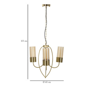 Lampada a Sospensione MF80, Nero, Metallo, 60x60x103 cm, Seven Design