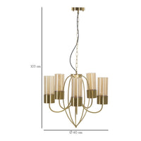 Lampada a Sospensione MF78, Nero, Metallo, 60x60x103 cm, Seven Design