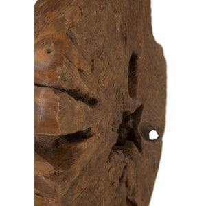 Lampada da Tavolo MF119, Marrone, Legno, 35x35x69 cm, Seven Design