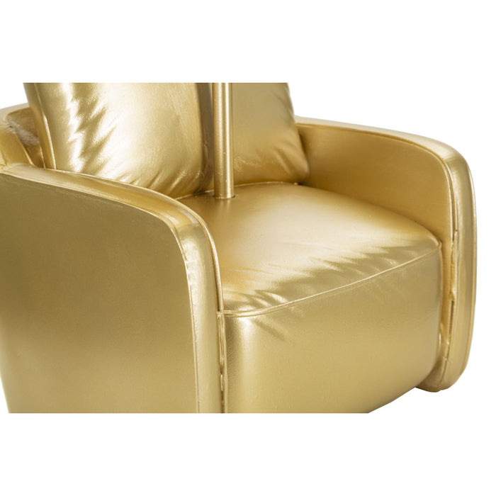 Lampada da Tavolo Poltrona, Oro, Poliresina, 26x26x46 cm, Seven Design