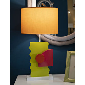 Lampada da Tavolo MF122, Multicolore, Metallo, 30x30x60,5 cm, Seven Design