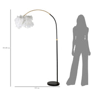 Lampada da Terra MF182, Nero, Metallo, 100x100x150 cm, Seven Design