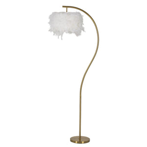 Lampada da Terra MF187, Bianco, Metallo, 60x33x170 cm, Seven Design