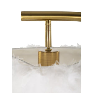 Lampada da Terra MF187, Bianco, Metallo, 60x33x170 cm, Seven Design