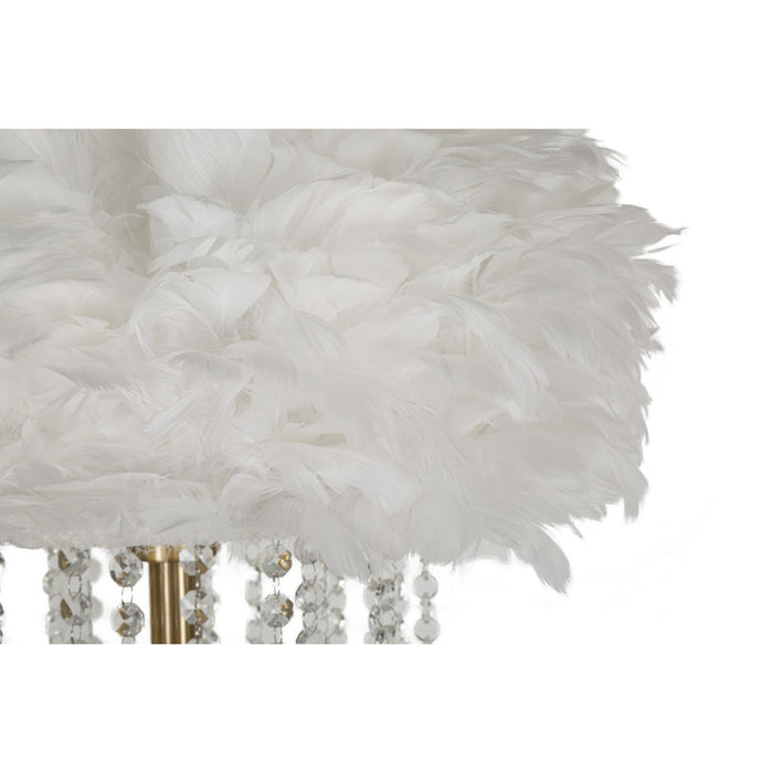 Lampada da Terra MF183, Bianco, Metallo, 40x40x165 cm, Seven Design