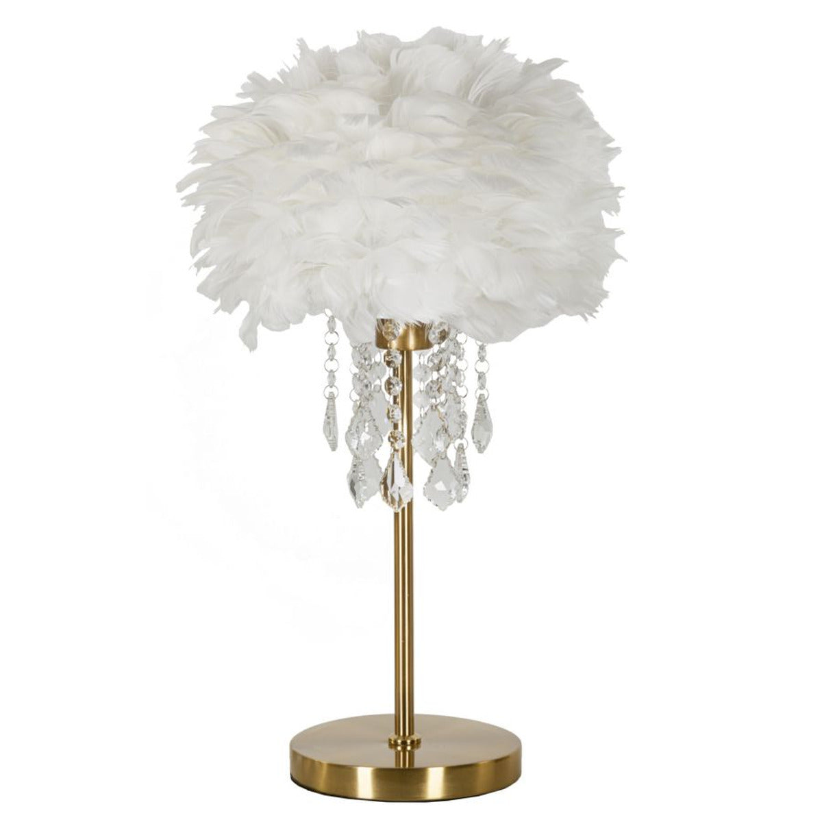 Lampada da Tavolo MF129, Bianco, Metallo, 30x30x55 cm, Seven Design