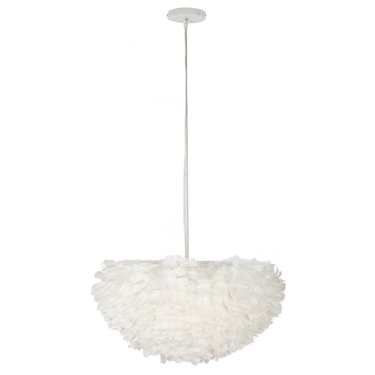 Lampada a Sospensione MF76, Bianco, Metallo, 60x60x30 cm, Seven Design