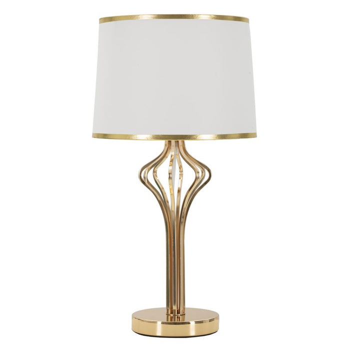 Lampada da Tavolo MF131, Bianco, Metallo, 28x28x53 cm, Seven Design