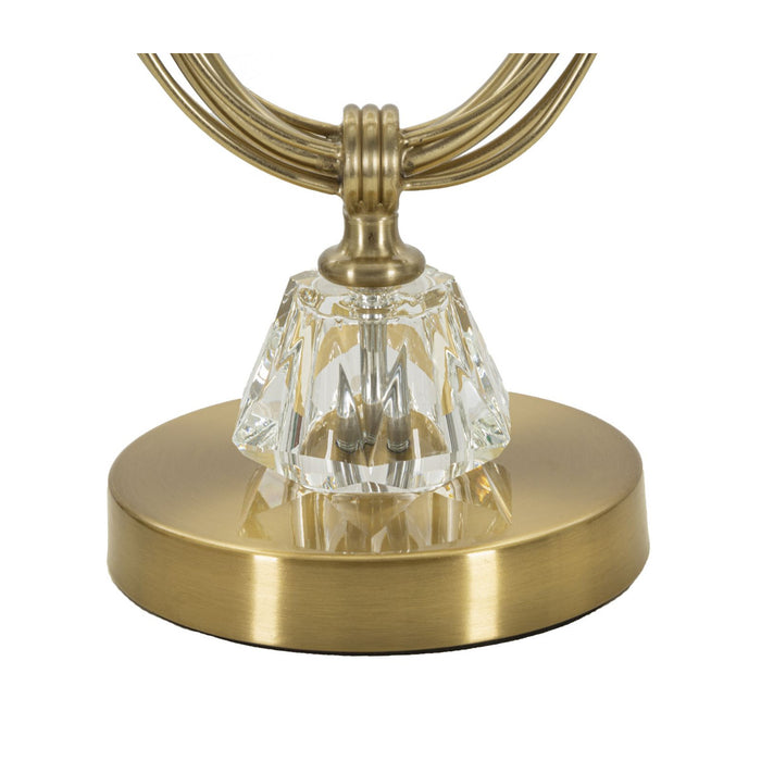 Lampada da Tavolo MF152, Bianco, Metallo, 36x36x60 cm, Seven Design