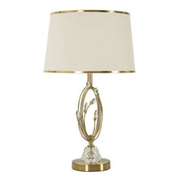 Lampada da Tavolo MF152, Bianco, Metallo, 36x36x60 cm, Seven Design